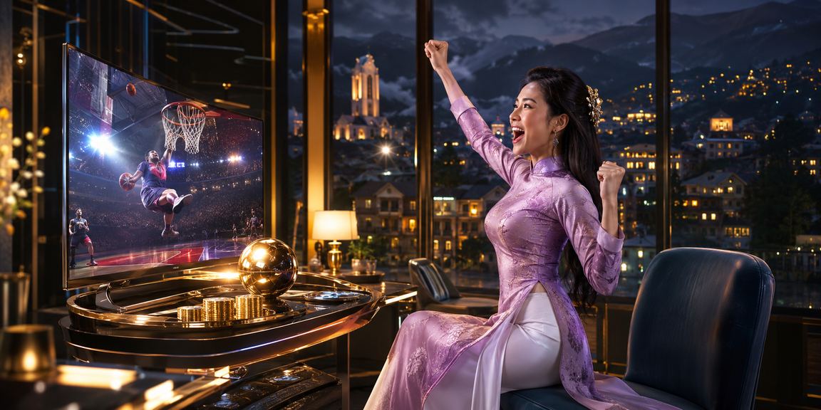 Không khí cá cược bóng rổ tại vùng núi Sapa với trang phục áo dài truyền thống Việt Nam